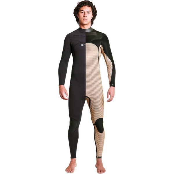 2026 Xcel Mens Comp + 3/2mm Chest Zip Wetsuit MN32CPC4 - Black / Blue Nights